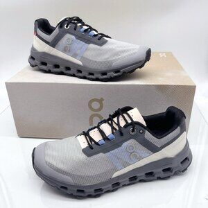 On Cloudvista Trail Running Shoe Sneaker Alloy/ Black Womens Size US 7.5
